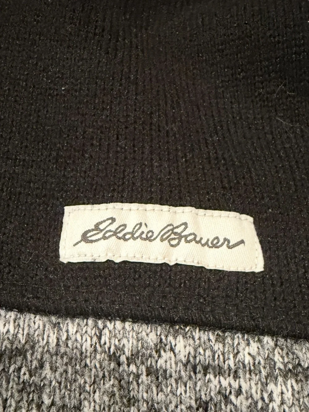 Eddie Bower Men's Heather Gray Quarter-Zip Sweater Pullover Size XXL